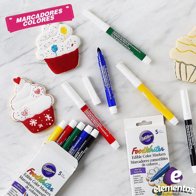 Marcadores Comestibles Primarios Wilton