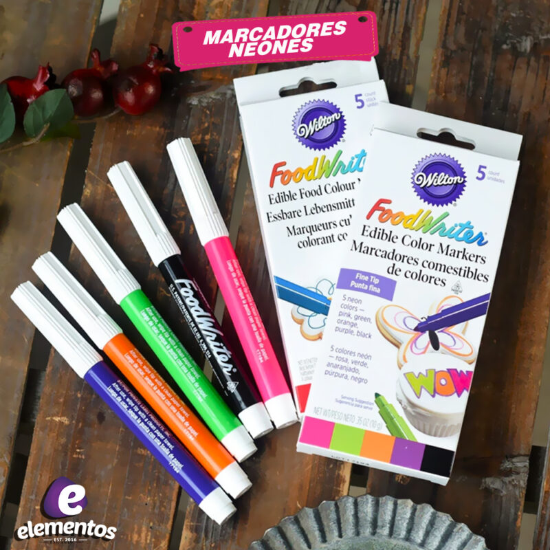 Marcadores Comestibles Neones Wilton