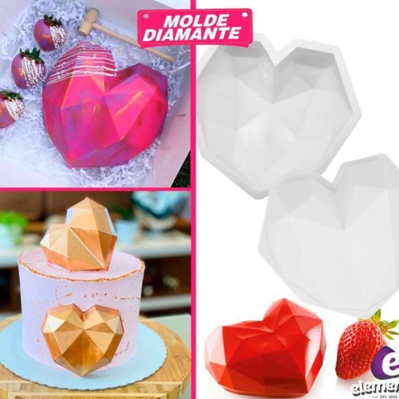 Silicona Diamante de Corazón