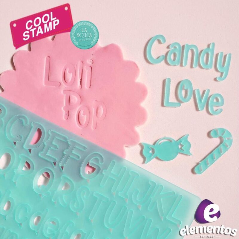 COOL STAMP loli pop mayรบscula y minรบscula
